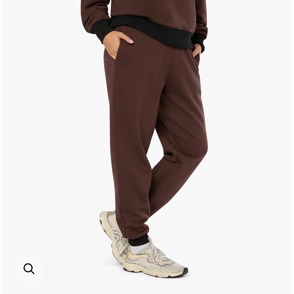 Weworewhat Slim Leg Joggers Colorblock size M 100% Cotton brown black NWT